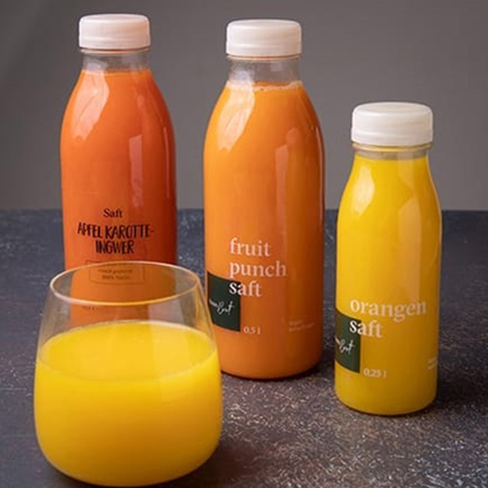 Frisch gepresste Säfte